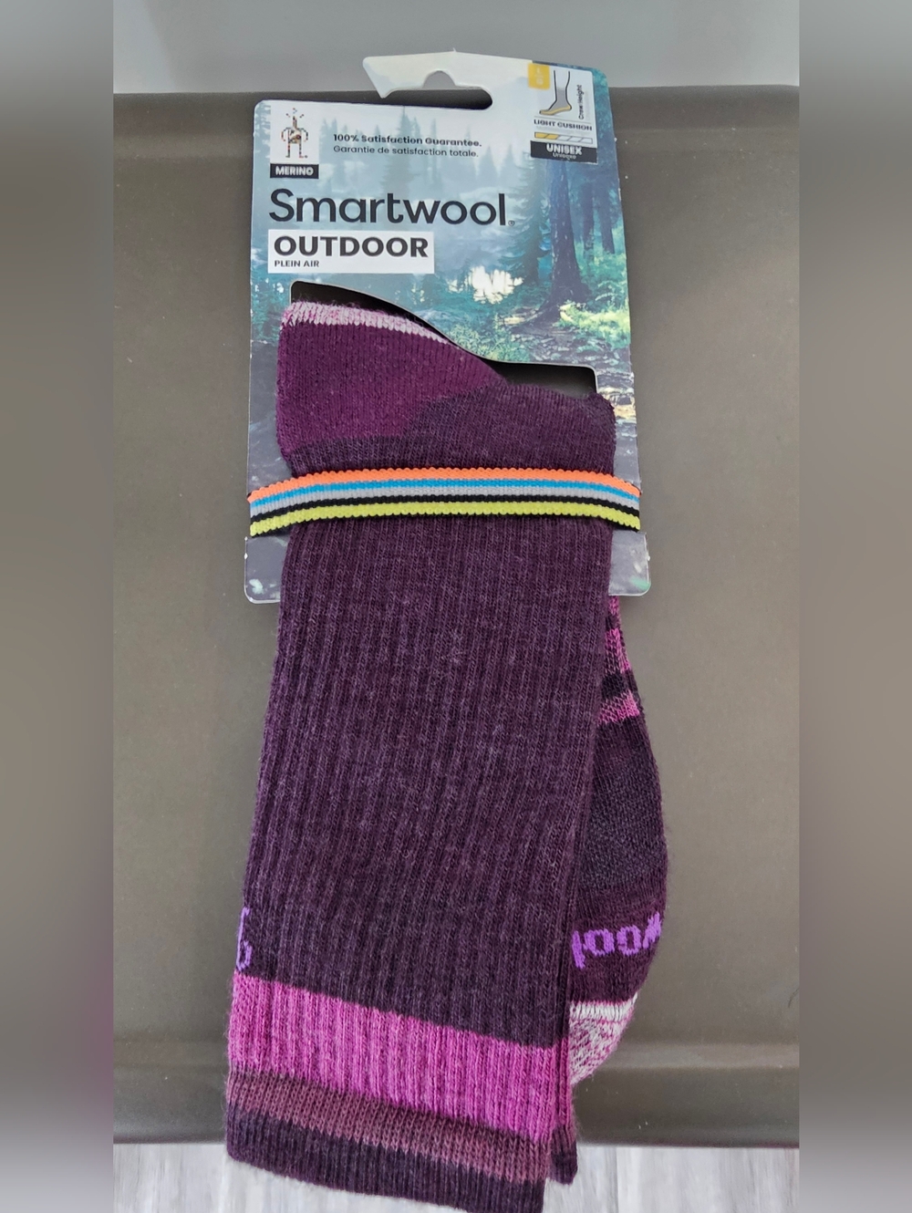 Smartwool Merino Wool Outdoor Crew Socks Light Cushion Unisex NWT Hiking Trail